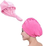 Haar handdoek - Haar handdoeken - Pakket met 2 handdoeken - 2 Kleuren - Roze - Fuchsia - Vocht opnemende handdoek - Perfect voor het haar - Uitstekende kwaliteit