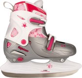 Nijdam 3020 Junior Figure Skate - Ajustable - Hardboot - Grijs/ Rose - Taille 38-41