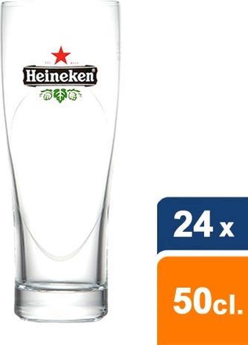 Heineken - Verre à bière Ellipse 50cl - 24 pcs | bol.com