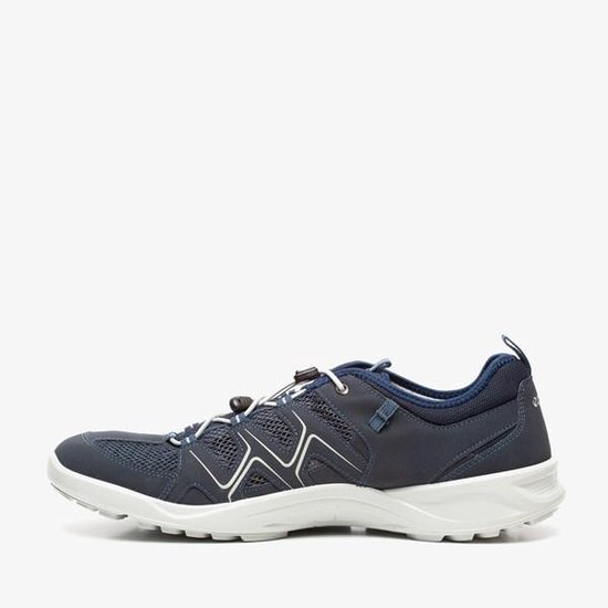 ECCO Terracruise leren heren veterschoenen - Blauw - Maat 44 | bol.com