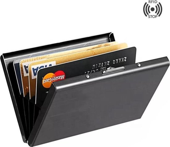 Anti Skim Pashouder - Anti-Diefstal Pasjeshouder - Zwart - Credit Card  Holder - Black... | bol.com