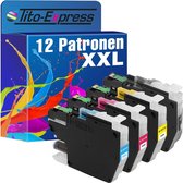 PlatinumSerie 12x cartridge alternatief voor Brother LC-3213