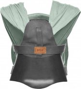 Bykay Draagzak Carrier Zwart Leer/minty Grey