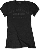 Def Leppard Dames Tshirt -M- Collegiate Logo Zwart