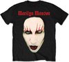 Marilyn Manson - Red Lips Heren T-shirt - S - Zwart