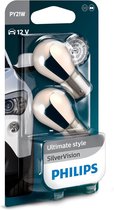 Ampoules clignotantes Philips SilverVision PY21W 21W (BAU15S), lot de 2