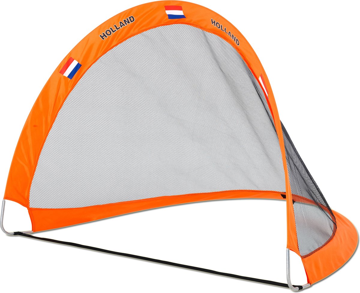 EXIT Flexx Holland pop-up voetbaldoel 120x80cm - oranje