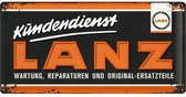 Kundendienst Lanz Metalen Bord 25 x 50 cm