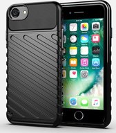 Apple iPhone SE 2020 Twill Texture Hoesje Zwart