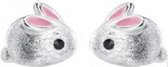 Zilveren- konijntjes -oorbellen- Charme Bijoux
