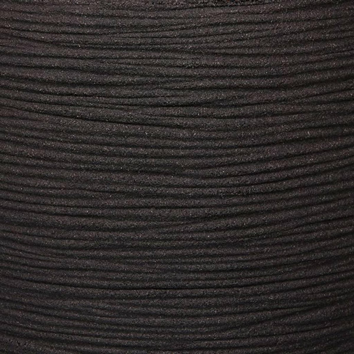 Capi Europe Pot de fleurs carré Rib NL - 40x40 - Noir