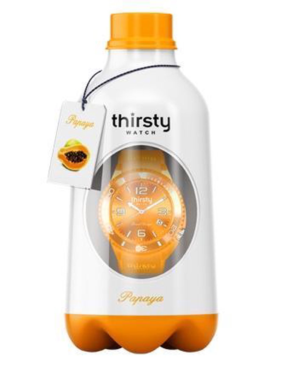 Thirsty papaya unisex BO-PAPAYA Unisex Quartz horloge