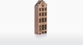 Wooden Amsterdam Amsterdams Grachtenpand - Amstel 101 - Walnoot - Product Grootte: L (6.6 x 24 x 4.2 cm)