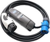 Khons Type 2 Portable Laadpunt met Blauwe CEE - 32A 1 fase plug | 5m