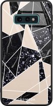 Samsung S10e hoesje glass - Abstract painted | Samsung Galaxy S10e case | Hardcase backcover zwart
