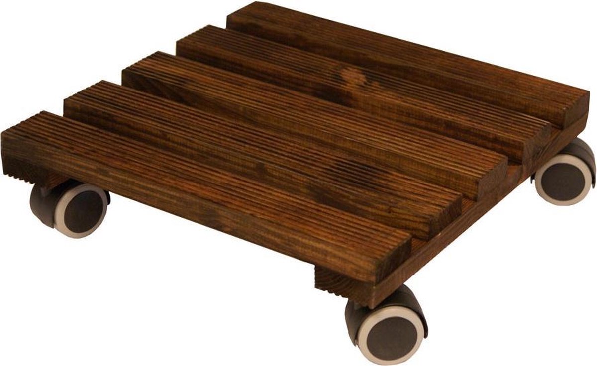 Plantentrolley Lounge 30 x 30 cm - Donker Gebeitst