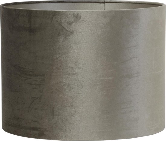 Abat-jour Cylindre Zinc Light & Living - Taupe - Ø40 x 30cm