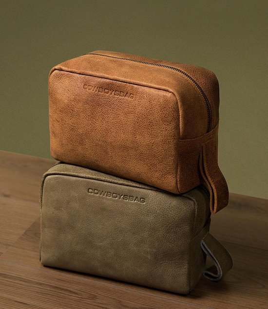 Cowboysbag - Toilettassen - Wash Bag Newington Cognac | bol.com
