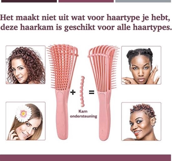 Antiklit Haarborstel | Detangling Brush | Tangle Teezer | Hairbrush |  Krullend Haar... | bol.com