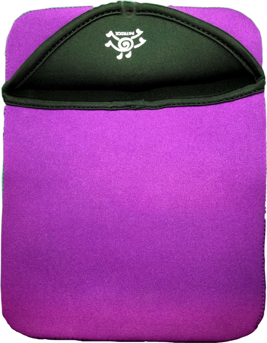 Patrick Laptop Sleeve 10 Inch (10.1'') (25cm) - Voor Netbook of Tablet- Paars Zwart