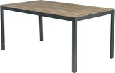 Tuintafel Claro - Aluminium en Eucalyptushout - 160x90cm - Antraciet