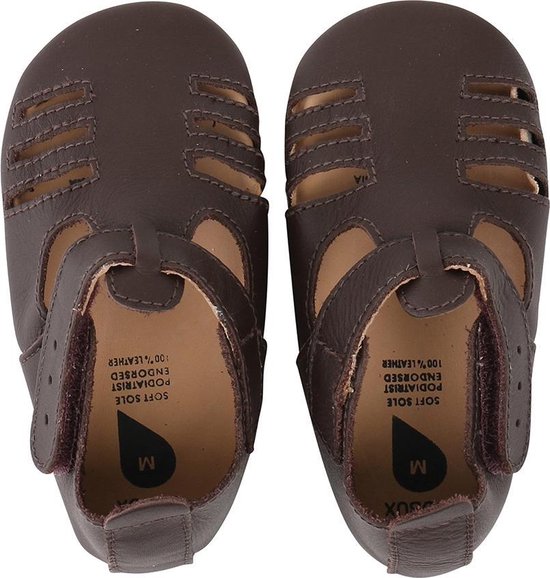 Bobux - Soft Soles - Chocolate boys sandal - Babyslofjes - EU 18 | bol.com