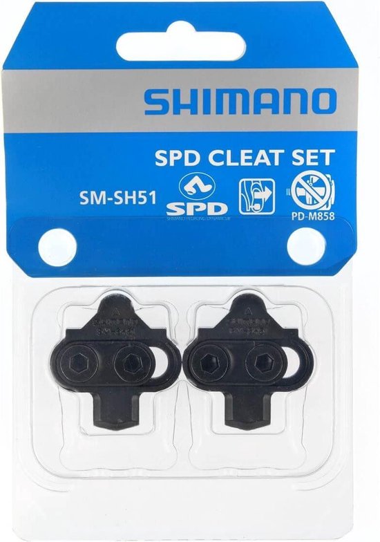 Shimano stel spd plaatjes sh51 single | bol.com