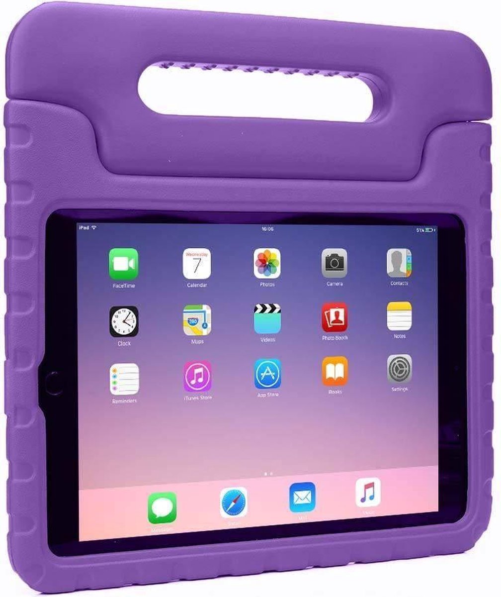 Tablet hoes voor Apple iPad 9.7 (2017/2018) - Kinderhoes met handvat - Schokbestendige Kids cover - Paars