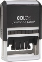 Colop Printer 55/D Rood - Stempels - Datum stempel Nederlands - Stempel afbeelding en tekst