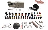Handy Stitch - PREMIUM Handnaaimachine met Adapter en 92 Delige Starteskit - Compact - Draagbare reis naaimachine - Incl. 34 Spoelen garen - Elektrisch of op Batterijen