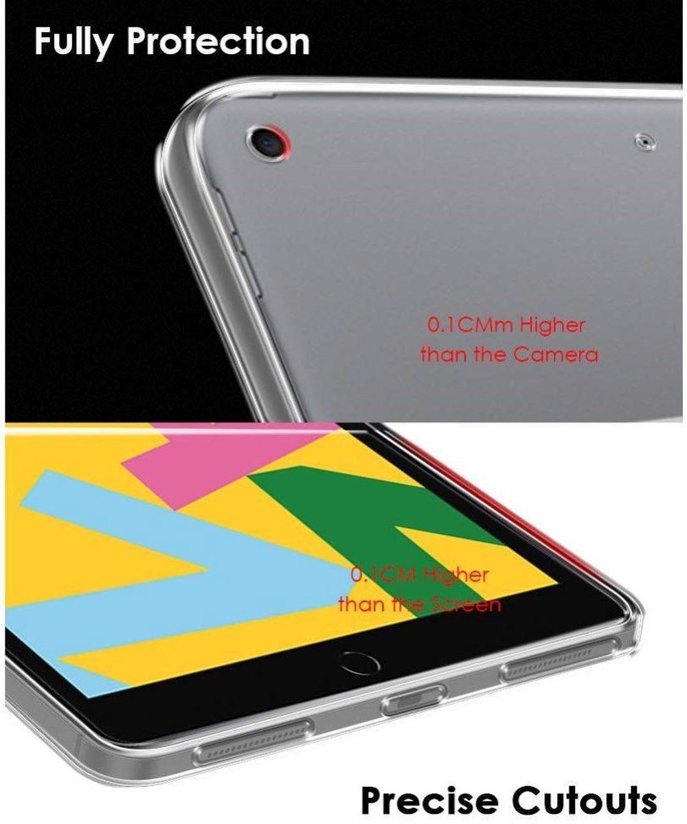Mobigear - Tablethoes geschikt voor Dunne Apple iPad 9 (2021) Hoes Flexibel TPU | Mobigear Basics Backcover | Doorzichtig Telefoonhoesje iPad 9 (2021) | iPad 9 (2021) Case | Back Cover - Transparant