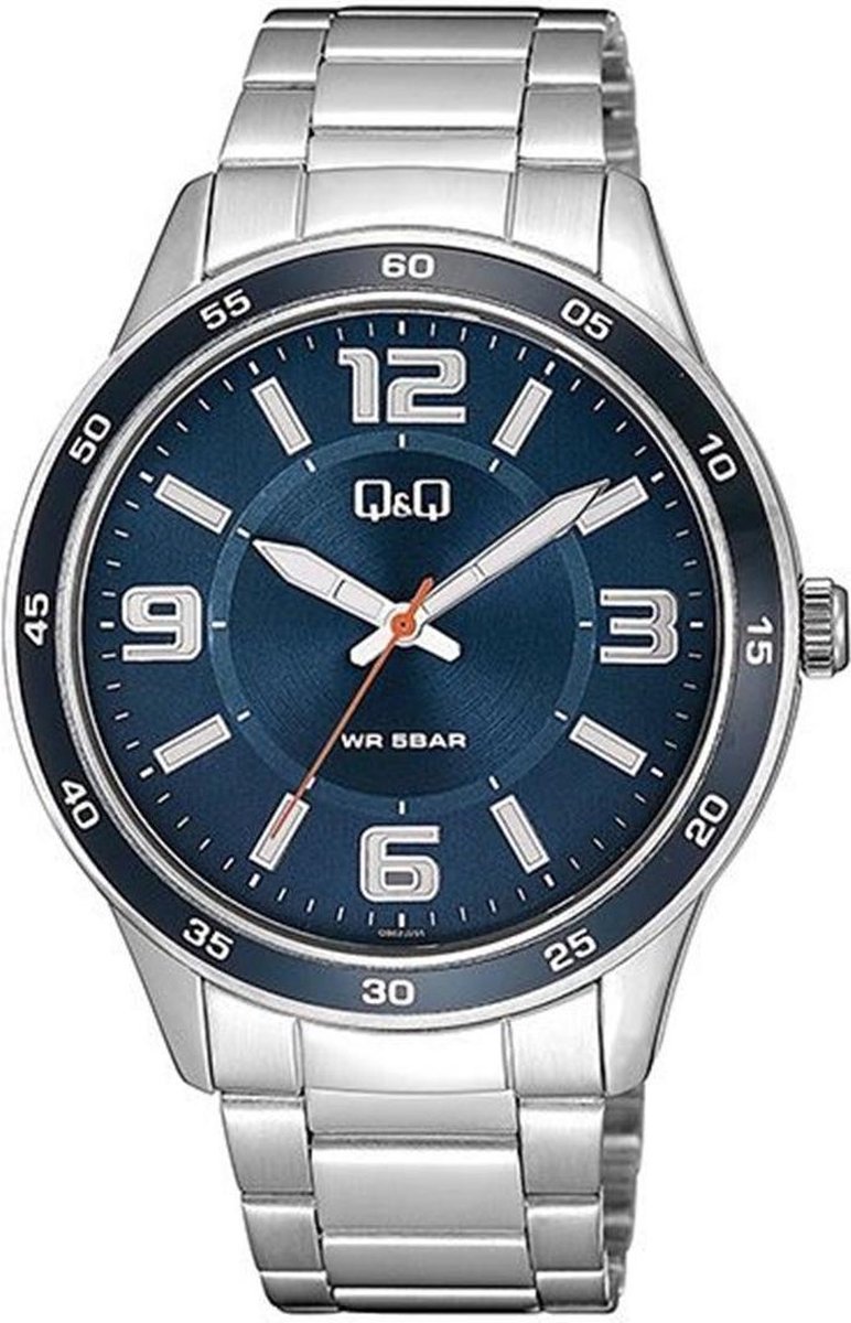 Mooi heren horloge QQ QB62j215Y-Blauw