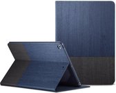 ESR - Moderne iPad 10.2 (2019) Hoesje - Ultradun - Auto Wake Functie - PU lederen Bookcase - Blauw/Grijs