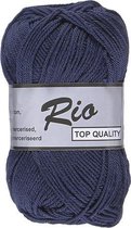 Lammy yarns Rio katoen garen - donker blauw (892) - naald 3 a 3,5 mm - 1 bol
