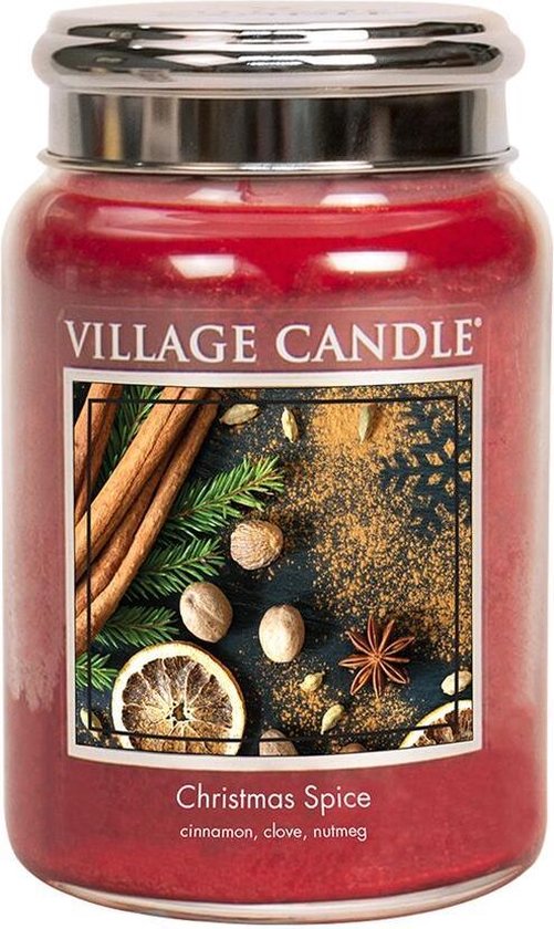 Village Candle Large Jar Geurkaars - Christmas Spice