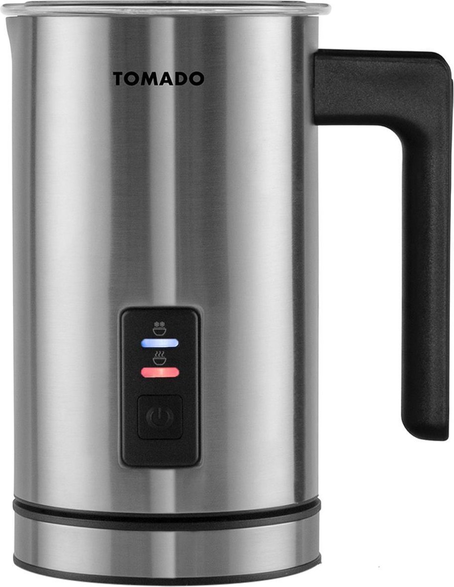 Tomado TMF1201S - Elektrische Melkopschuimer - Warm en koud opschuimen - Verwarmen  - Cappuccino maken – RVS - Tomado