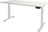 Zit Sta Bureau - T-poot Elek 160x80 krijtwit -wit frame