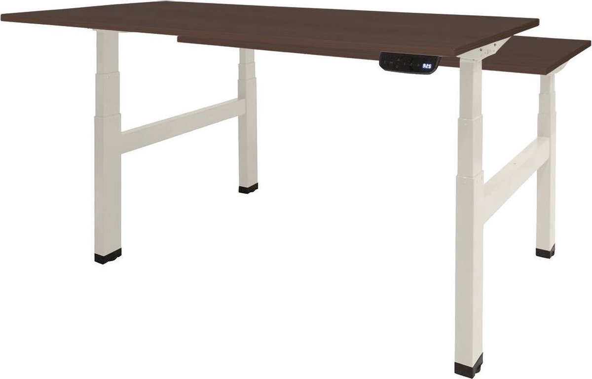 Zit Sta Bureau - Duo Elektrisch 180x80 logan -wit frame