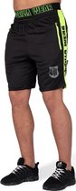 Gorilla Wear Shelby Shorts - Zwart/Neon Groen - 4XL