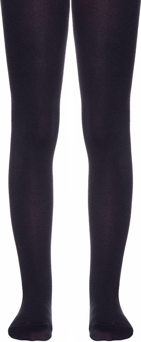 Kindermaillot zwart met patroon, 2-PAAR, maat 140/146 (zoollengte 22).