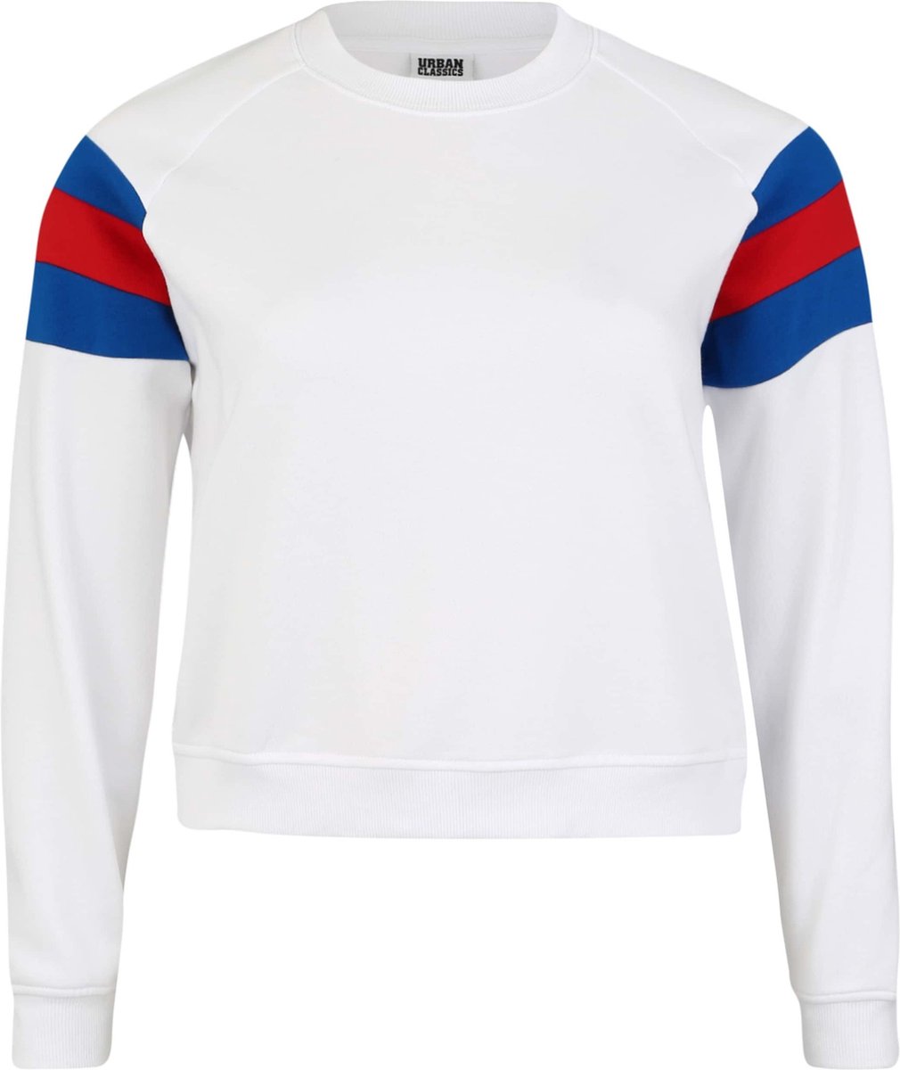 Urban Classics Sleeve Stripe Crew Sweater/trui 5XL Blauw