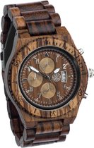 Greenwatch Timer Zebra | Houten Horloge Heren