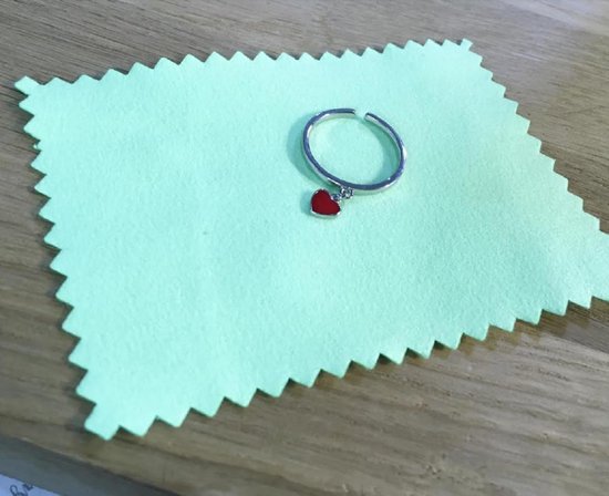Zilverpoets- Doekje- Klein- Voor sieraden