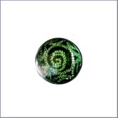 Purplebox - Click Button Drukknoop- 18 mm- facet-draai-groen