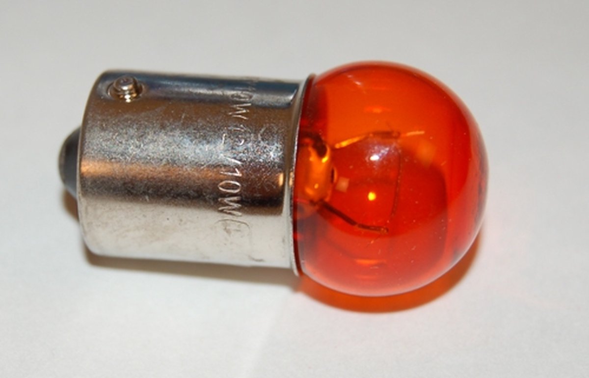 Lamp 12V 10W Kymco Agility Vespa LX bau15 oranje DMP