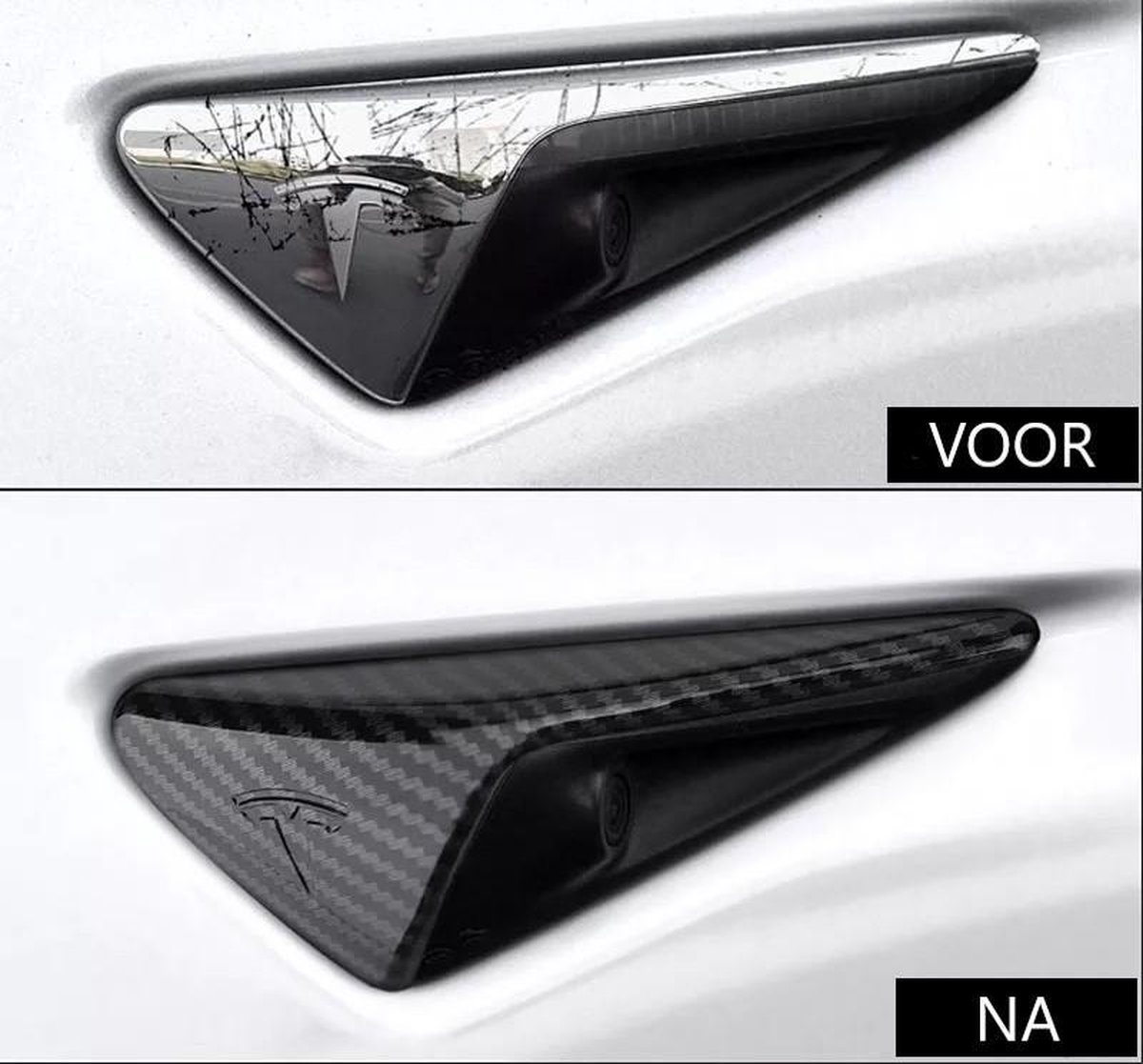 Tesla Model 3 Mirror Carbon Set Couvre couverture Accessoires de vêtements  pour bébé