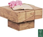 Nancy's bijzettafel acacia hout- Salontafel - Bijzettafels - 44 x 44 x 30 cm