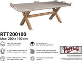 Hoes voor tafelblad tuintafel 200 x 100 cm - Tuintafelhoes - RTT200100