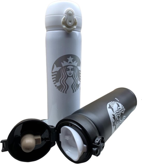 Verdienen Onmogelijk verdiepen Starbucks duurzame RVS thermosfles zwart, voor koffie, thee, of water -  isolerende... | bol.com