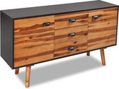 Dressoir Bruin Hout Ladekast (Incl LW 3d klok) - wandkast - Tv kast- opbergkast - Boekenkast - opbergkast - Kast met lades - Sidetable - Wandtafel